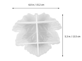 Molde silicona plato hoja nervaduras